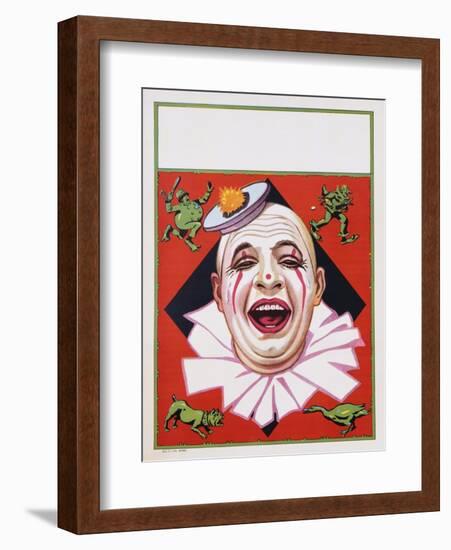 Poster of Clowns with Dog and Goose-null-Framed Giclee Print