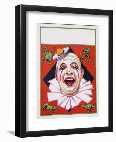 Poster of Clowns with Dog and Goose-null-Framed Giclee Print