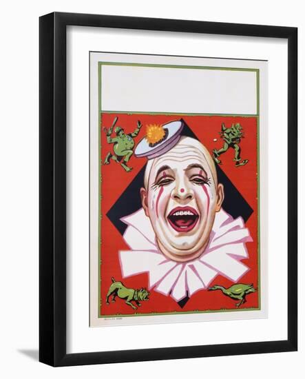 Poster of Clowns with Dog and Goose-null-Framed Giclee Print