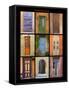 Poster of doors shot throughout Provence, France-Mallorie Ostrowitz-Framed Stretched Canvas
