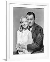 Poster of film Sands of Iwo Jima by AllanDwan with Adele Mara and John Wayne, 1949-null-Framed Photo