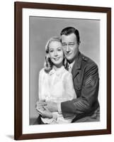 Poster of film Sands of Iwo Jima by AllanDwan with Adele Mara and John Wayne, 1949-null-Framed Photo