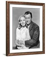 Poster of film Sands of Iwo Jima by AllanDwan with Adele Mara and John Wayne, 1949-null-Framed Photo