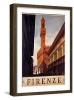 Poster of Firenze, Printed by Luigi Salomone, 1938-null-Framed Giclee Print