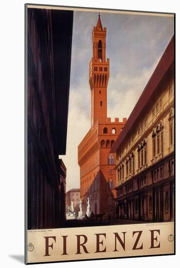Poster of Firenze, Printed by Luigi Salomone, 1938-null-Mounted Giclee Print
