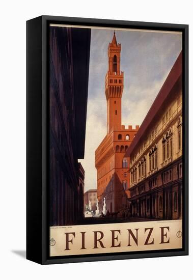 Poster of Firenze, Printed by Luigi Salomone, 1938-null-Framed Stretched Canvas