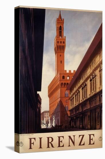 Poster of Firenze, Printed by Luigi Salomone, 1938-null-Stretched Canvas