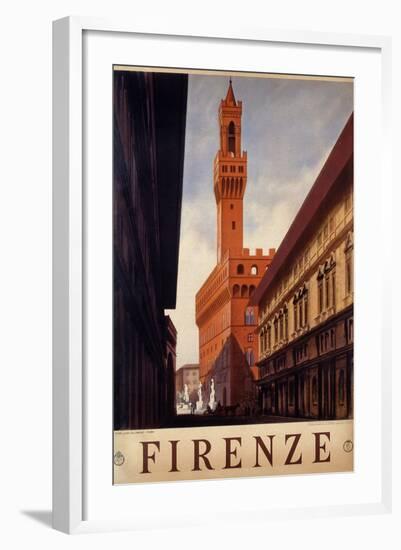 Poster of Firenze, Printed by Luigi Salomone, 1938-null-Framed Giclee Print