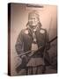 Poster of Geronimo Indian Chief, America's Gunfight Capital, Tombstone, Arizona, USA-Walter Bibikow-Stretched Canvas