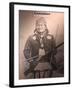 Poster of Geronimo Indian Chief, America's Gunfight Capital, Tombstone, Arizona, USA-Walter Bibikow-Framed Photographic Print