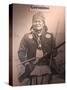 Poster of Geronimo Indian Chief, America's Gunfight Capital, Tombstone, Arizona, USA-Walter Bibikow-Stretched Canvas