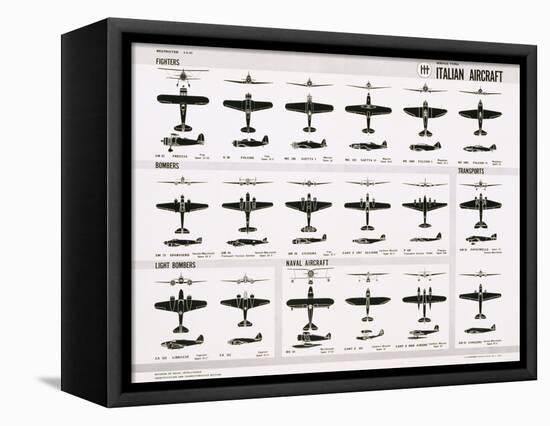 Poster of Italian Combat and Transport Aircraft-null-Framed Stretched Canvas