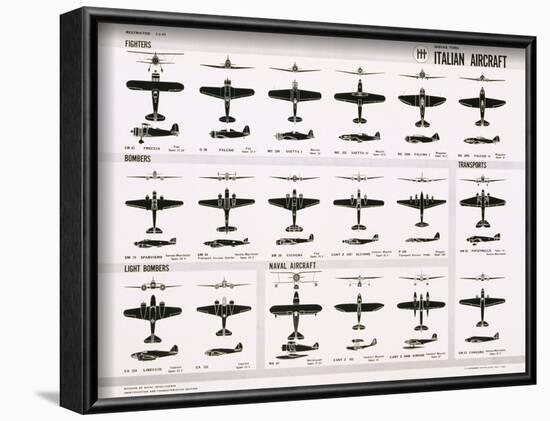 Poster of Italian Combat and Transport Aircraft-null-Framed Photographic Print