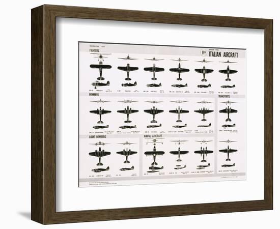 Poster of Italian Combat and Transport Aircraft-null-Framed Photographic Print