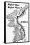 Poster of Korea and 38Th Parallel-null-Framed Stretched Canvas