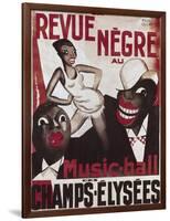 Poster of 'La Revue Negre', 1925-Paul Colin-Framed Art Print