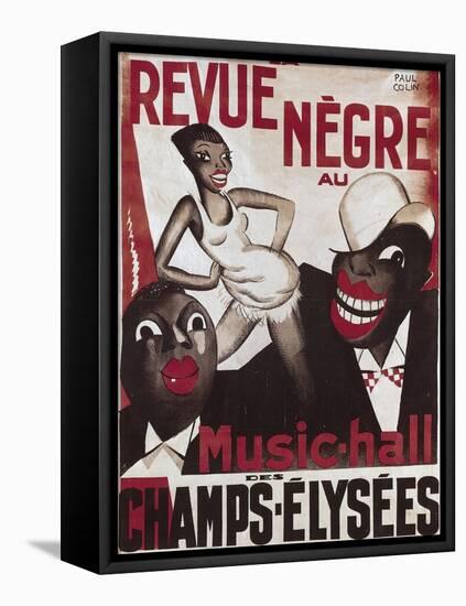 Poster of 'La Revue Negre', 1925-Paul Colin-Framed Stretched Canvas