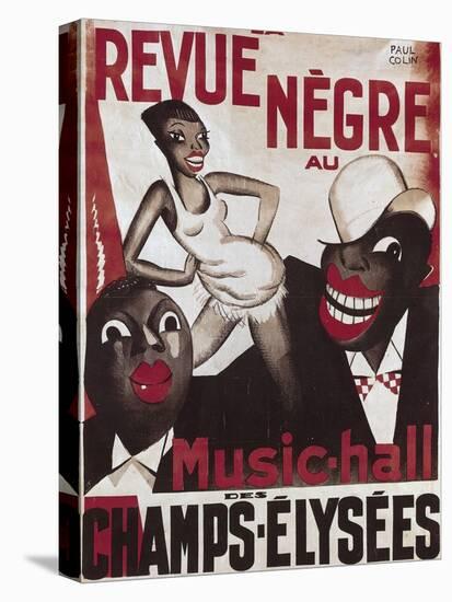 Poster of 'La Revue Negre', 1925-Paul Colin-Stretched Canvas