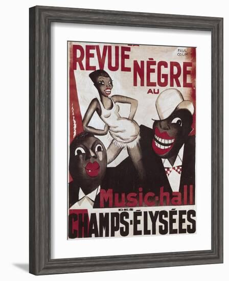 Poster of 'La Revue Negre', 1925-Paul Colin-Framed Art Print