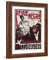 Poster of 'La Revue Negre', 1925-Paul Colin-Framed Art Print