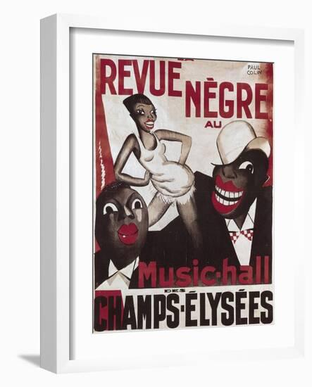 Poster of 'La Revue Negre', 1925-Paul Colin-Framed Art Print