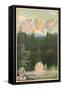 Poster of Lago Di Carezza (Karersee) E Il Latimar-null-Framed Stretched Canvas