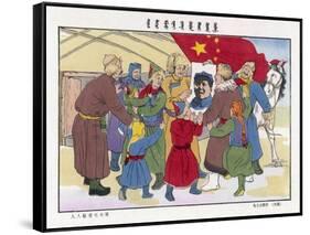 Poster of Mao, The Peasants' Hero-null-Framed Stretched Canvas