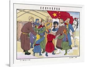 Poster of Mao, The Peasants' Hero-null-Framed Art Print