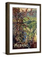 Poster of Merano, printed by Richter and C. Naples, c.1926-Mario Borgoni-Framed Giclee Print