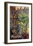 Poster of Merano, printed by Richter and C. Naples, c.1926-Mario Borgoni-Framed Giclee Print