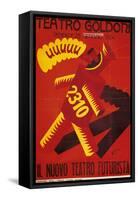 Poster of Nuovo Teatro Futurista (Goldoni Theatre)-null-Framed Stretched Canvas