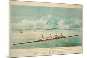 Poster of Rowing Crew-null-Mounted Premium Giclee Print
