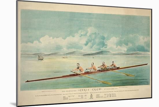 Poster of Rowing Crew-null-Mounted Art Print