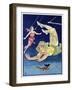 Poster of Stock Trapeze Artists-null-Framed Giclee Print