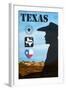 Poster of Texas-MishaAbesadze-Framed Art Print