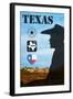 Poster of Texas-MishaAbesadze-Framed Art Print