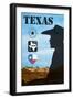 Poster of Texas-MishaAbesadze-Framed Art Print