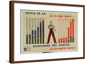 Poster of the Agreement Between the Unions, December 1945, C.1945-null-Framed Giclee Print