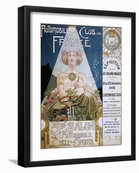 Poster of the Automobile Club De France, 1902-null-Framed Giclee Print