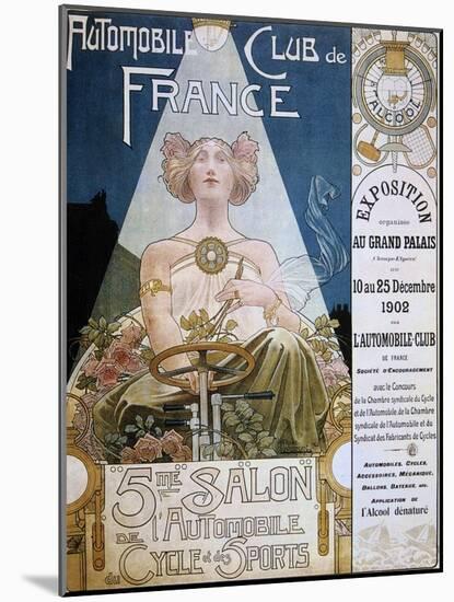 Poster of the Automobile Club De France, 1902-null-Mounted Giclee Print