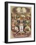 Poster of the 'Brotherhood of Locomotive Firemen of North America', 1885-null-Framed Premium Giclee Print
