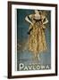 Poster of the Russian Ballets-Anna Pavlova-Framed Art Print