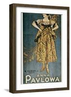 Poster of the Russian Ballets-Anna Pavlova-Framed Art Print