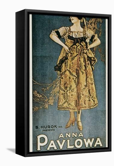 Poster of the Russian Ballets-Anna Pavlova-Framed Stretched Canvas