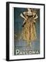 Poster of the Russian Ballets-Anna Pavlova-Framed Art Print