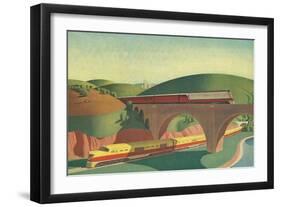 Poster of Trains-null-Framed Art Print