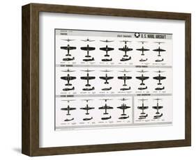 Poster of U.S. Naval Combat and Transport Aircraft-null-Framed Photographic Print