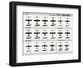 Poster of U.S. Naval Combat and Transport Aircraft-null-Framed Photographic Print