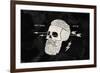 Poster of Vintage Skull Hipster-foxysgraphic-Framed Art Print