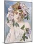 Poster of Young Woman with Flowers in Hair by Gaston-Gerard-null-Mounted Giclee Print